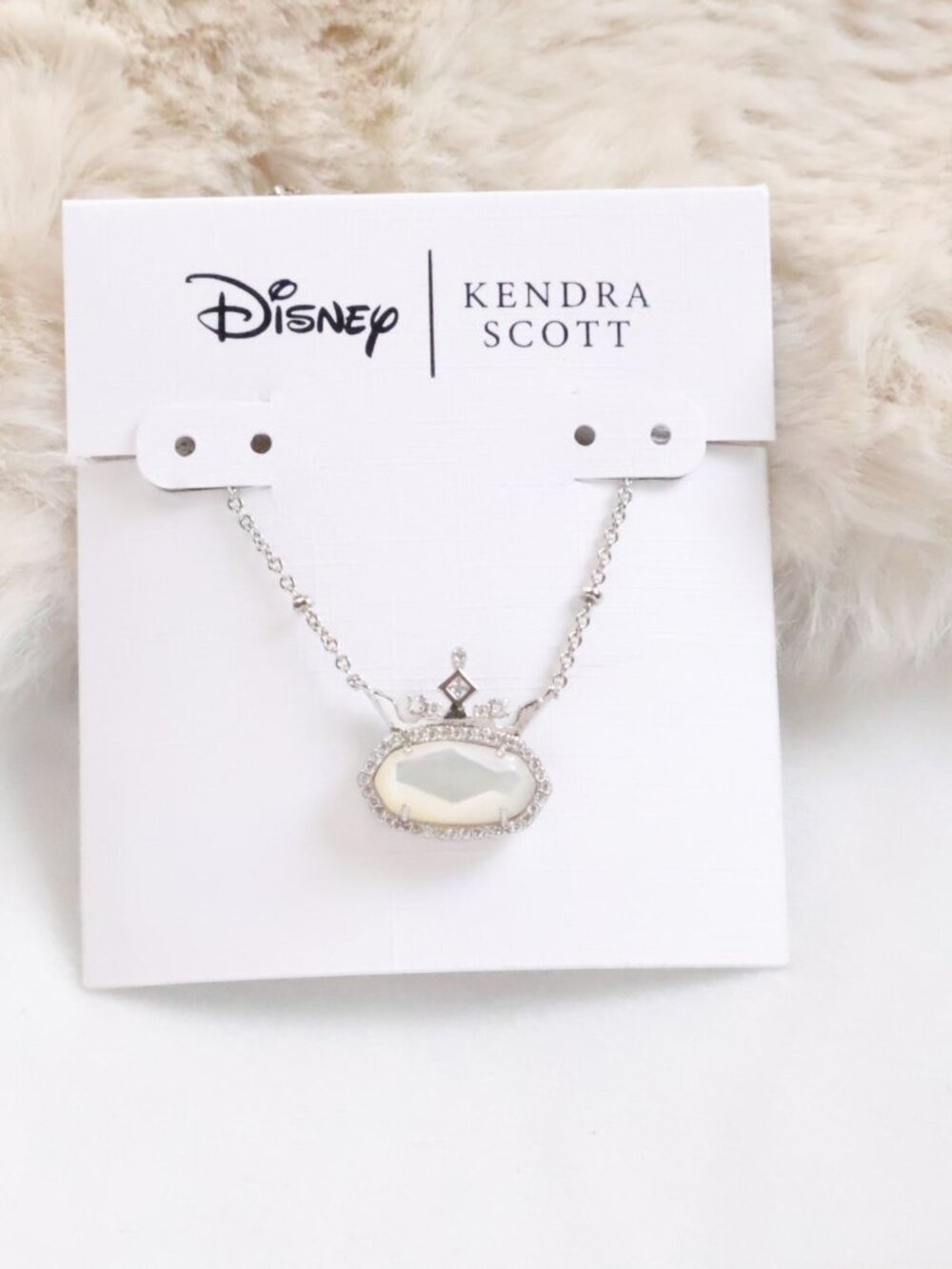 Kendra Scott Elisa Princess Silver Ivory Mother-of-Pearl 'Visionary' Necklace